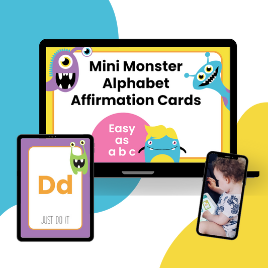 Mini Monster Alphabet Affirmation Cards