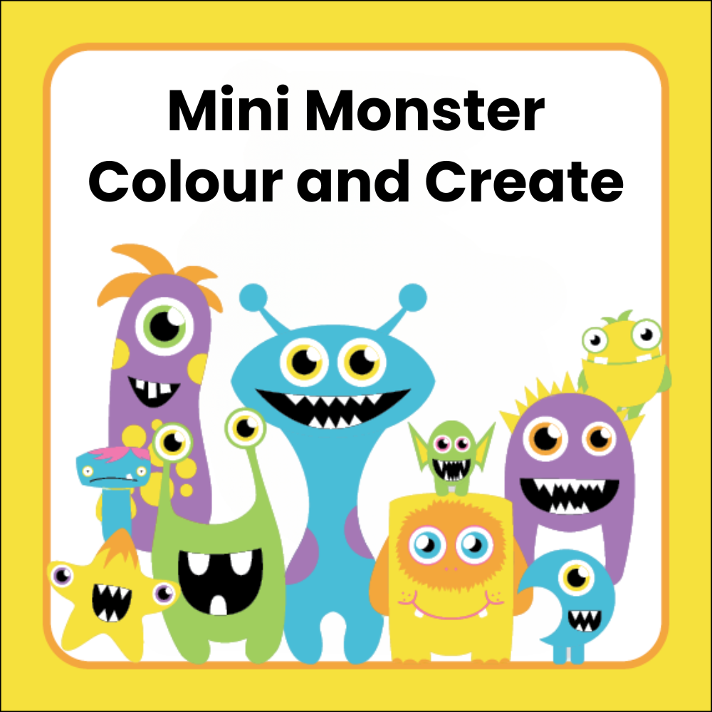 Mini Monster Colouring E-book