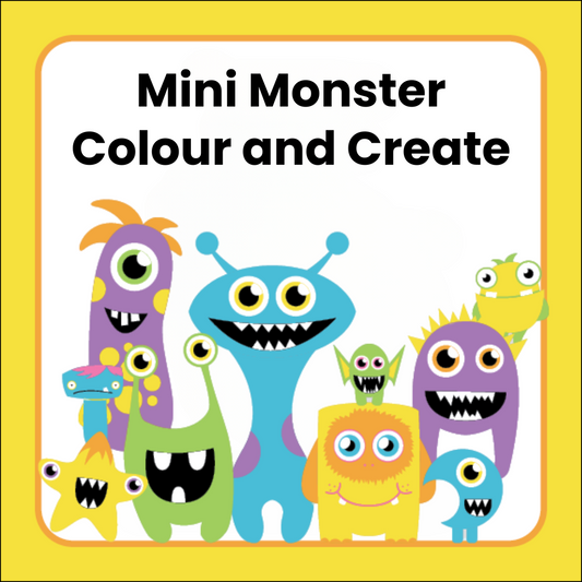 Mini Monster Colouring E-book